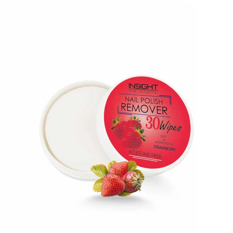 Insight Cosmetics Nail Polish Remover Wipes, Strawberry-8.webp